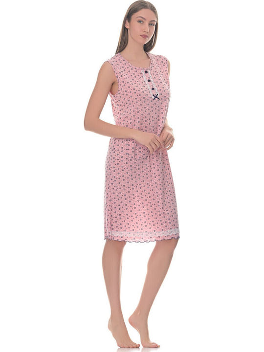 Love Cămașă de noapte pentru Femei Floral Pink