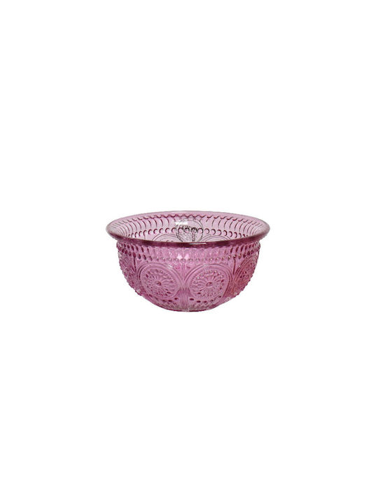 Kaemingk Servierschüssel Rund Glas Lila mit Durchmesser 12.7cm