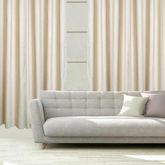 Das Home Κουρτίνα με Τρουκς 2252 140x270εκ.