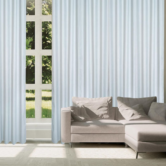Das Home Curtain with Grommets 2255 Gray 140x270cm