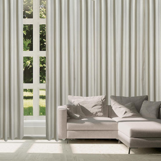 Das Home Curtain with Grommets 2256 Gray 140x270cm