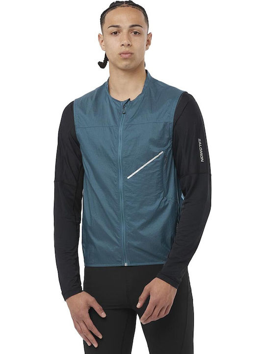 Sense Aero Wind Ärmellos Jacke Wasserdicht und Winddicht Blau