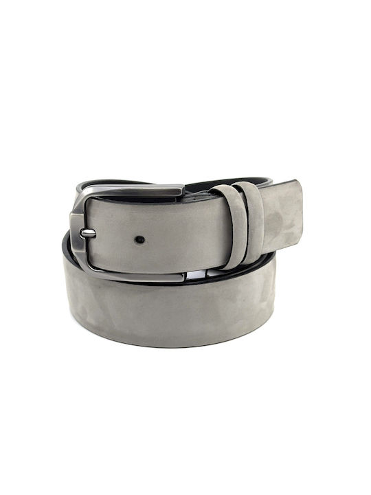 Legend Accessories Men's Leather Belt Gray