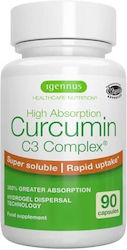 iGennus High Absorption Curcumin C3 Complex 90 κάψουλες