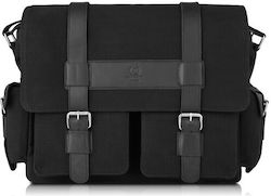 Paolo Peruzzi Τσάντα για Laptop 14" MacBook Pro 14" M2 2023/M1 2021 σε Μαύρο χρώμα T-105-BL