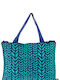 Modissimo Stoff Strandtasche Blau