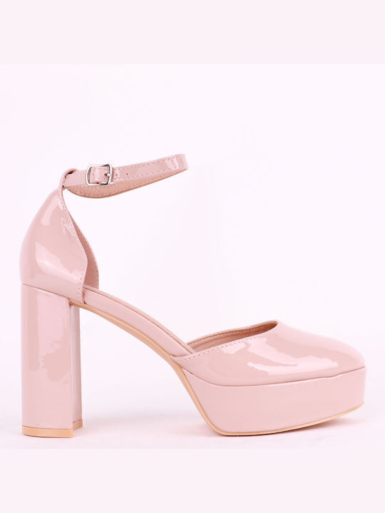 Chiara Foscari Pumps mit Riemchen Rosa