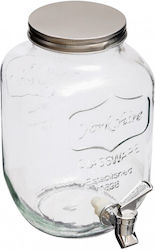 Secret de Gourmet Glass Vase Beverage Dispenser with Spigot 4lt