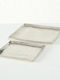 MSA Tavă Decorativă Metal Pătrată 25x25cm 2buc