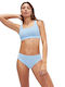 Bikini Set Sports Bra Light Blue