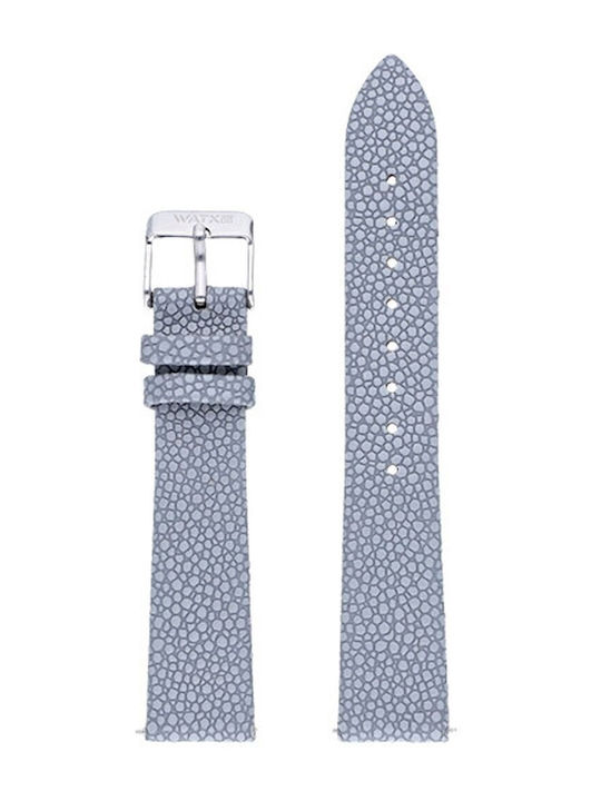 WATX & CO Δερμάτινο Λουράκι Μπλε 38mm