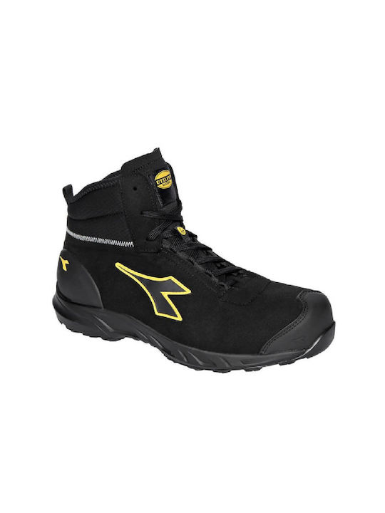 Utility Diadora Waterproof Boots Safety Black S3 with Certification P, ESD , HRO,SRC