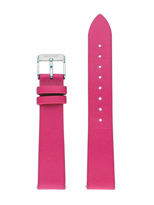 WATX & CO Δερμάτινο Λουράκι Ροζ 38mm