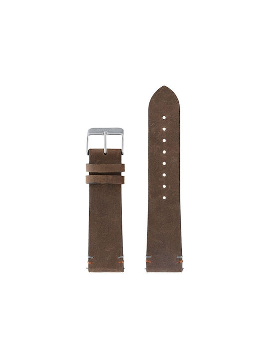 WATX & CO Leather Strap Brown 44mm