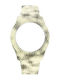 WATX & CO Καουτσούκ Λουράκι Κίτρινο 43mm