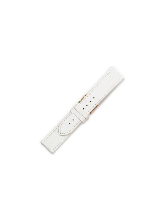 Leather Strap White 22mm