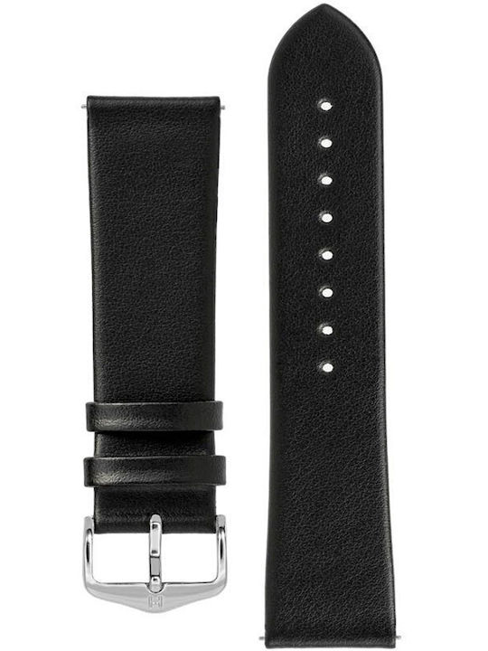 Hirsch Toronto Leather Strap Black 16mm
