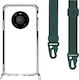 Θήκη Κινητού Διάφανη Ιμάντα Forest Green Huawei Mate 40