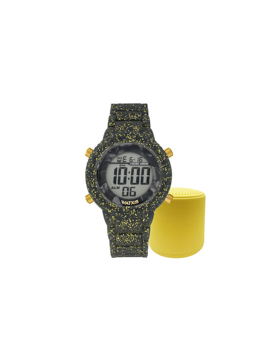 WATX & CO Uhr mit Schwarz Kautschukarmband RELOJ1_M