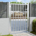 vidaXL Fence Gate in Silver Color 1.25x1.0m