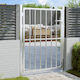 vidaXL Fence Gate in Silver Color 1.25x1.0m