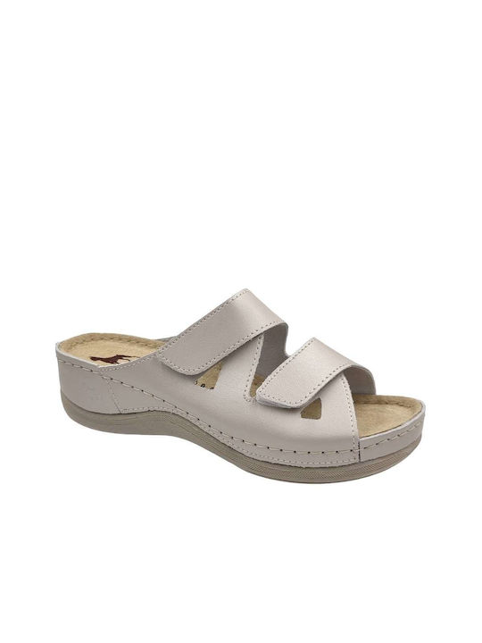 Boxer Leather Women's Sandals Gray