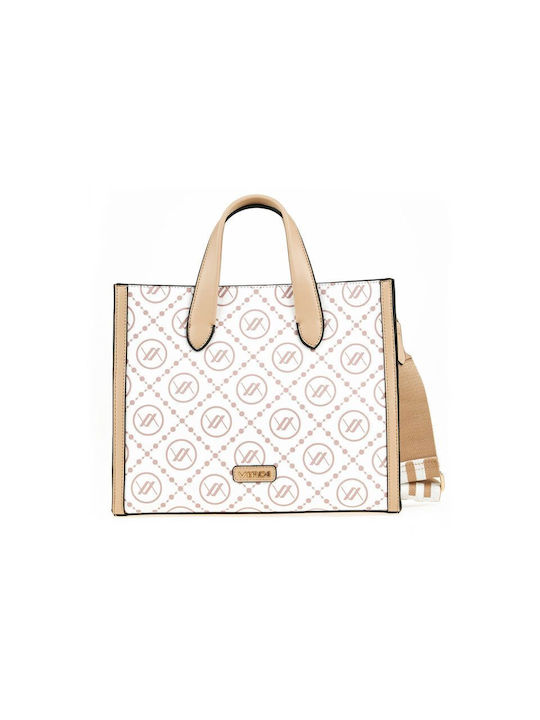 Verde Damen Tasche Hand Beige