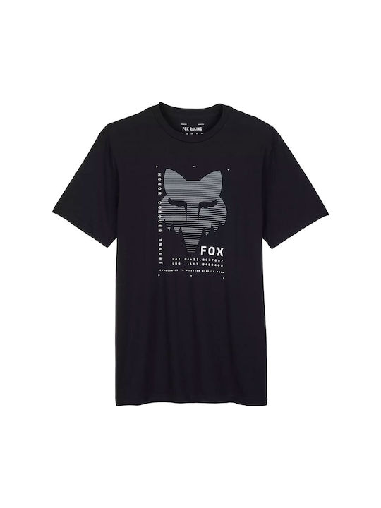 Fox T-shirt Bărbătesc cu Mânecă Scurtă Albastru