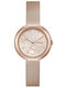 Furla Damen Uhr mit Rose Gold Metallarmband