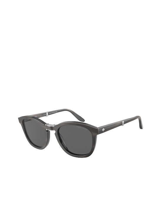 Giorgio Armani Men's Sunglasses with Black Plas...