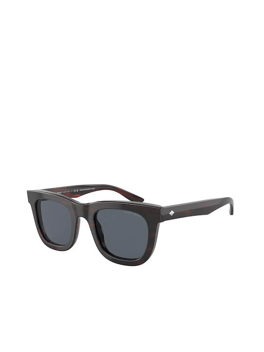 Giorgio Armani Men's Sunglasses with Brown Tartaruga Plastic Frame and Gray Lens AR8171F 5963R5