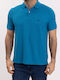 Polo Short Sleeve Blouse Petrol Blue