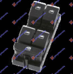 Întrerupător de geamuri față față negru cromat Quadruplu 8pin Seat Ateca 16-20 5g0959857g Stânga 1 buc