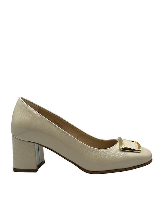 Ragazza Anatomic Leather Beige Heels