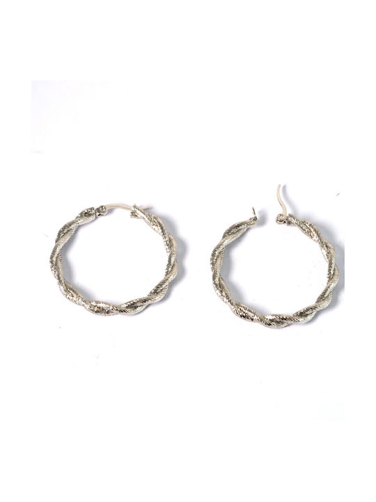 Earrings Hoops Knitted