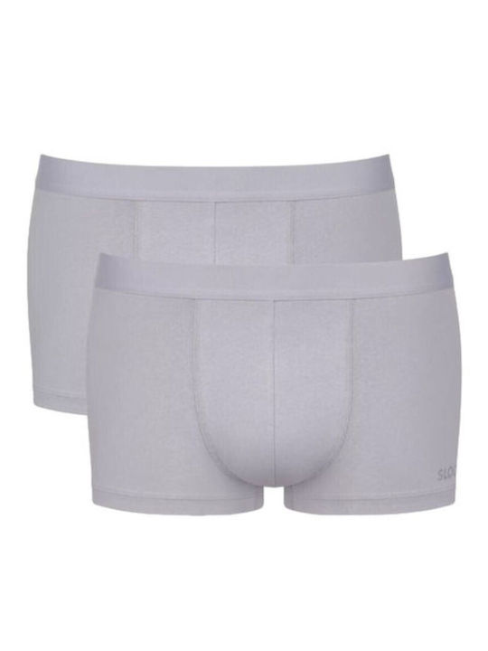 Sloggi Herren Boxershorts Gray mit Mustern 2Packung