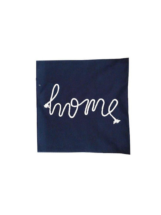 Art et Lumiere Decorative Pillow Case from 100% Cotton Blue 45x45cm