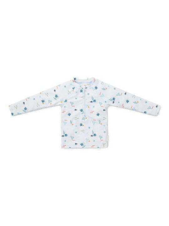 Little Dutch Kinder Badeanzug UV-Schutz (UV) Langarm-Shirt Ocean Dreams Blue