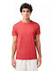 Lacoste Pima Men's Short Sleeve T-shirt Coral