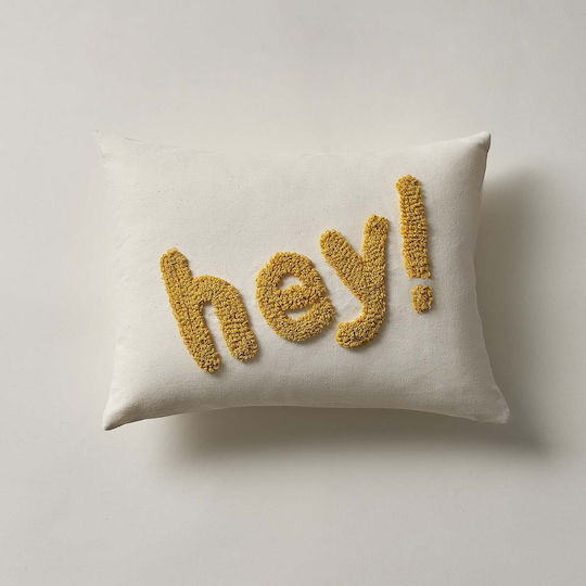 Gofis Home Pillowcase Hey Ecru-yellow 255 30x45cm Gofis Home Pillowcase Hey Ecru-yellow 255 30x45cm
