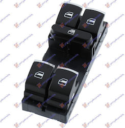 Front Window Switch Front Quadruple 10pin Chrome Black Vw Jetta 14 5k4959857 Left 1 pcs