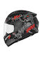 Nox N731 Zumbi Junior Black Matt / Red Children's Motorcycle Helmet Full Face ECE 22.06 1250gr