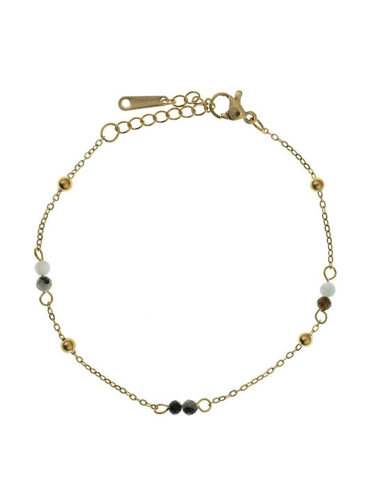 FantazyStores Bracelet Gold Plated with Pearls