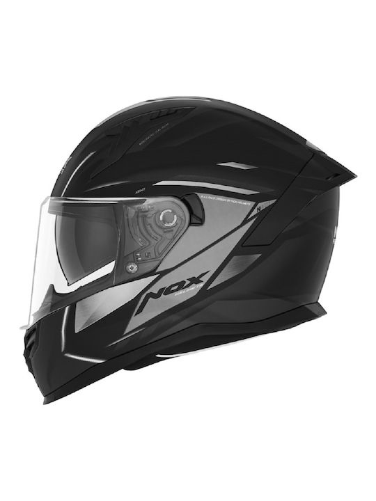 Nox N401 Black/Matt Titanium Κράνος Μηχανής Ful...