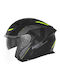 Nox N130 Jet Helmet with Sun Visor ECE 22.06 1550gr Klint Black/Yellow Matt