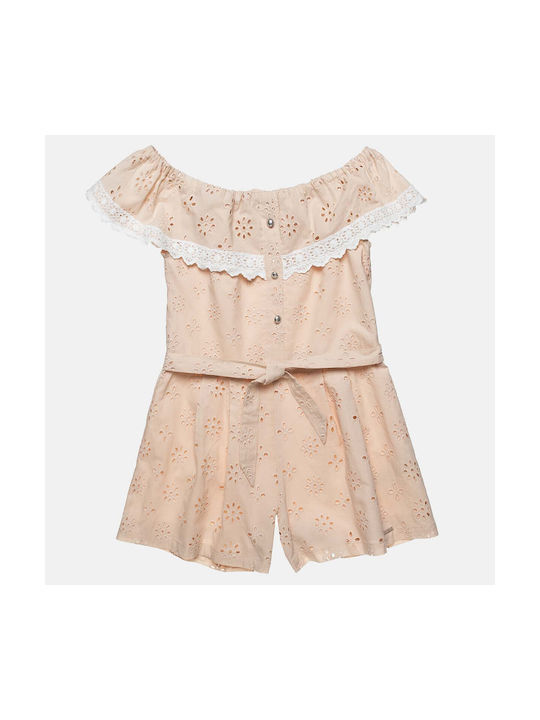 Alouette Kids One-piece Fabric Shorts/Bermuda Beige