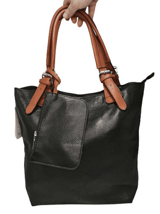 Co & Coo Fashion Women's Bag Shopper Shoulder Black