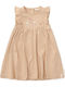 Kinderkleid Ärmellos Beige