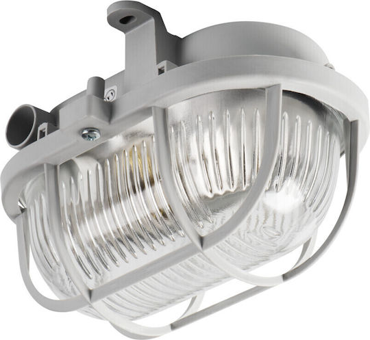 Kanlux Επιτοίχια Εξωτερική Πλαφονιέρα E27 IP43 10x16.5εκ.