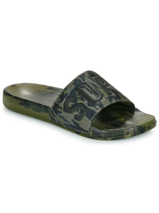 Superdry Мъжки Слайдове Каки